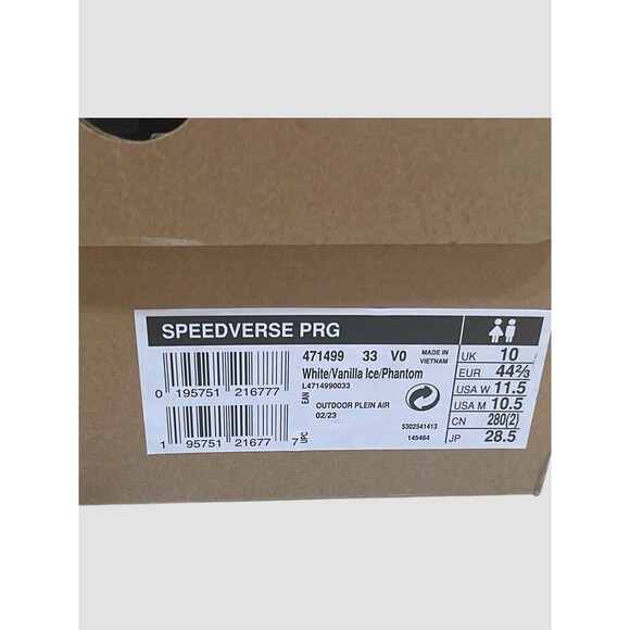 Salomon Speedverse Athletic Sneakers PRG White Vanilla Size 10.5US Men’s NIB - Picture 9 of 9